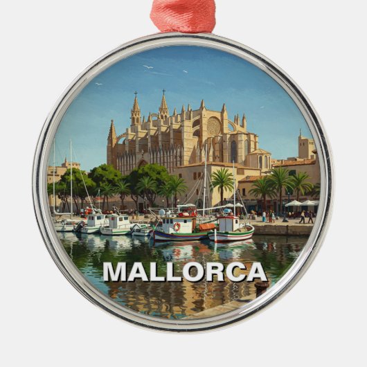 Palma de Mallorca Spanje Reizen Metalen Ornament (Voorkant)