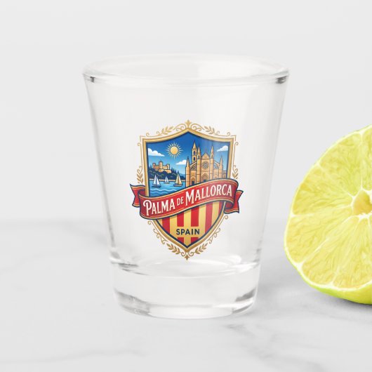 Palma de Mallorca Spanje Shot Glas (Voorkant)