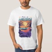 Palma de Mallorca, strandontwerp Spanje T-shirt (Voorkant)
