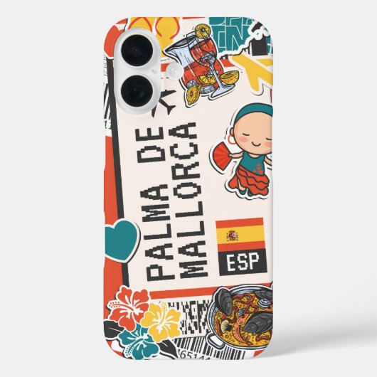 Palma de Mallorca Travel Sticker Case-Mate iPhone Case (Achterkant)