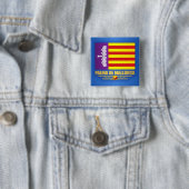 Palma de Mallorca Vierkante Button 5,1 Cm (In situ)