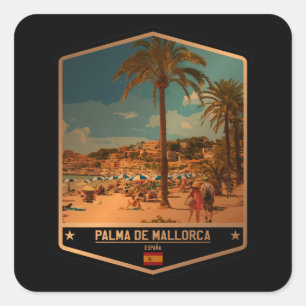 Palma de Mallorca Vierkante Sticker