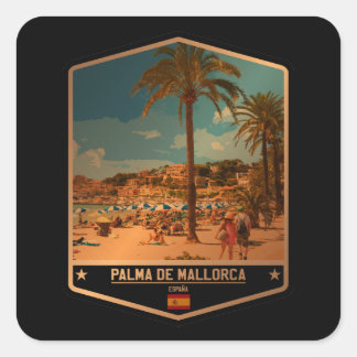 Palma de Mallorca Vierkante Sticker
