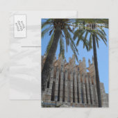 Palma Gothic Cathedral Majorca Spanje Reis Briefkaart (Voorkant / Achterkant)