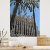 Palma Kathedraal Mallorca Spanje Vakantie Poster (Keuken)