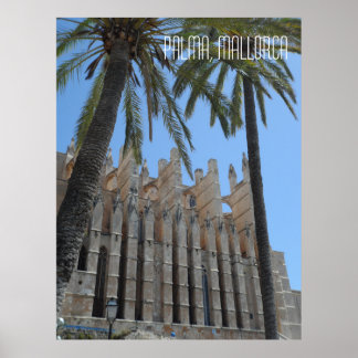 Palma Kathedraal Mallorca Spanje Vakantie Poster