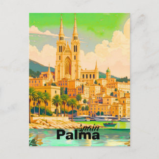 palma spain travel postcard art spain travel postc briefkaart