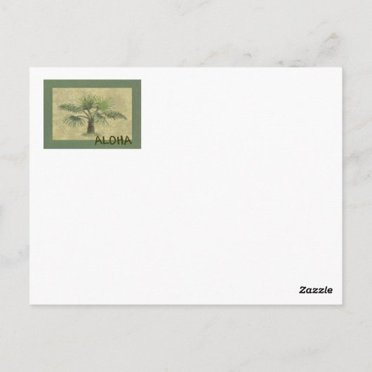 Palmas ALOHA Briefkaart (Achterkant)