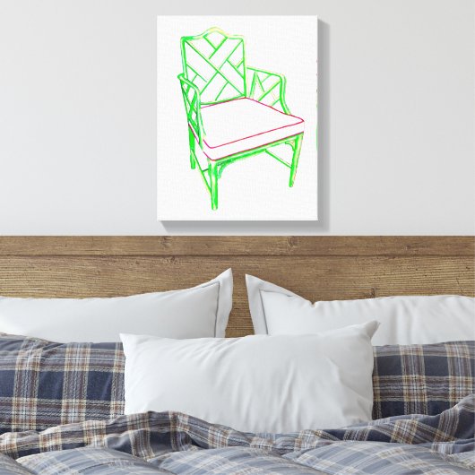 Palmband canvas (Insitu (Slaapkamer))