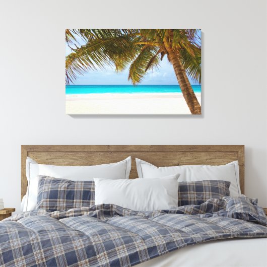 Palmband Canvas Afdruk (Insitu (Slaapkamer))