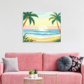 Palmband Canvas Afdruk (Insitu (Woonkamer))