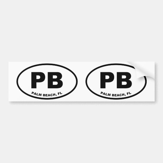 Palmband PB Bumpersticker (Voorkant)