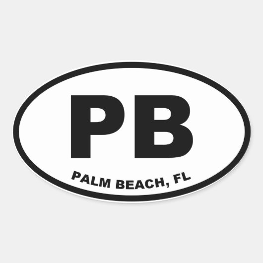 Palmband PB Ovale Sticker (Voorkant)