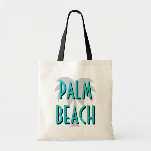 Palmbedekking canvas tas | Kunstdeco-stijl (Voorkant)