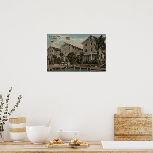 Palmbedekking, FL — Uitzicht buitenzijde palmbedek Poster (Keuken)