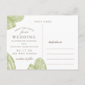  palmbestemming Sla de Date Post Kaart op (Achterkant)