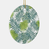 Palmbeugels die Hawaiian afdrukken schilderen Keramisch Ornament (Rechts)