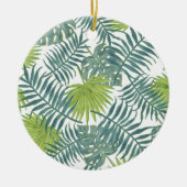 Palmbeugels die Hawaiian afdrukken schilderen Keramisch Ornament (Voorkant)