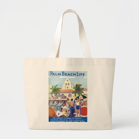 Palmbeukendoek #8 grote tote bag (Voorkant)