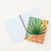 Palmblad Abstracte vormen Notitieboek (Binnen)