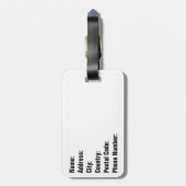 Palmblad Bagagelabel (Achterkant verticaal)