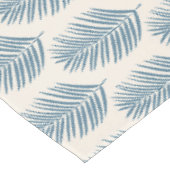 Palmblad Blauw En Crème Tafelkleed (Gekanteld)