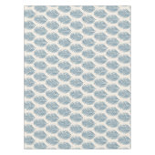 Palmblad Blauw En Crème Tafelkleed (Voorkant)