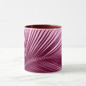 Palmblad - Bourgogne en roze Mok (Midden)