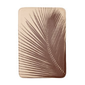 Palmblad - Donkere bruin en tan Badmat (Voorkant Verticaal)