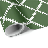 Palmblad donkergroene latwerk cadeaupapier (Rol Hoek)