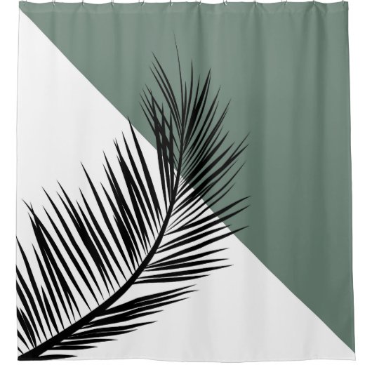 Palmblad Douchegordijn (Voorkant)