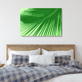 Palmblad - Emerald and Lime Green Canvas Afdruk (Insitu (Slaapkamer))