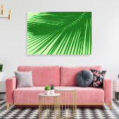 Palmblad - Emerald and Lime Green Canvas Afdruk (Insitu (Woonkamer))