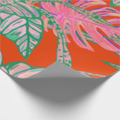 Palmblad en coleus papier voor de onmiddellijke br (Hoek)