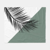 Palmblad Fleece Deken (Voorkant (Horizontaal))