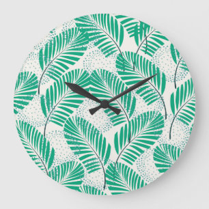 Palmblad Floral: wit  Grote Klok