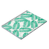 Palmblad Floral: wit Notitieboek (Linkerzijde)