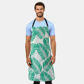 Palmblad Floral: wit  Schort (Gedragen)