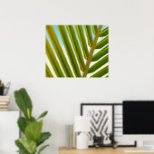 Palmblad Foto Poster (Thuiskantoor)