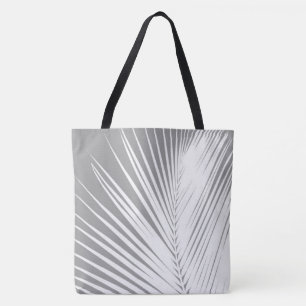 Palmblad — grijs/grijs/wit tote bag