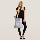 Palmblad — grijs/grijs/wit tote bag (Op model)
