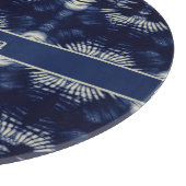 Palmblad in Delfts Blauw, aanpasbaar Snijplank (Hoek)