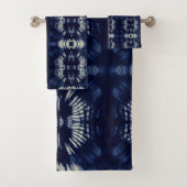 Palmblad in Delfts Blauw Bad Handdoek (Insitu)