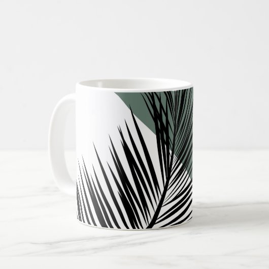 Palmblad Koffiemok (Voorkant links)