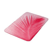 Palmblad - koraal en schelp roze badmat (Gekanteld)