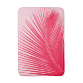 Palmblad - koraal en schelp roze badmat (Voorkant Verticaal)