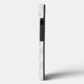 Palmblad Lichtblauw en Crème Case-Mate iPhone Case (Achterkant / Links)