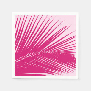 Palmblad - magenta roze servetten