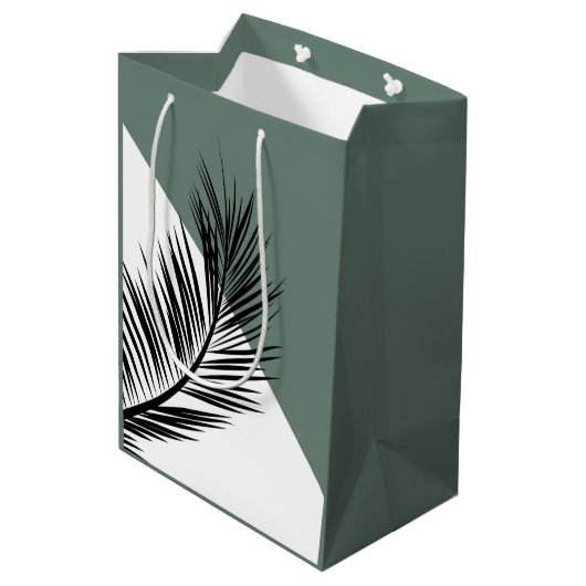 Palmblad Medium Cadeauzakje (Achterkant Gekanteld)