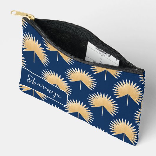 Palmblad midden eeuw modern + naam etui (Open)